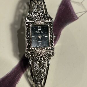 Silver Art Deco Style Women's Watch